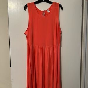 Coral Old Navy sleeveless dress